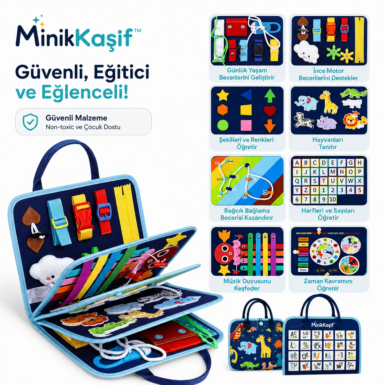 MinikKaşif™ Eğitici Aktivite Çantası