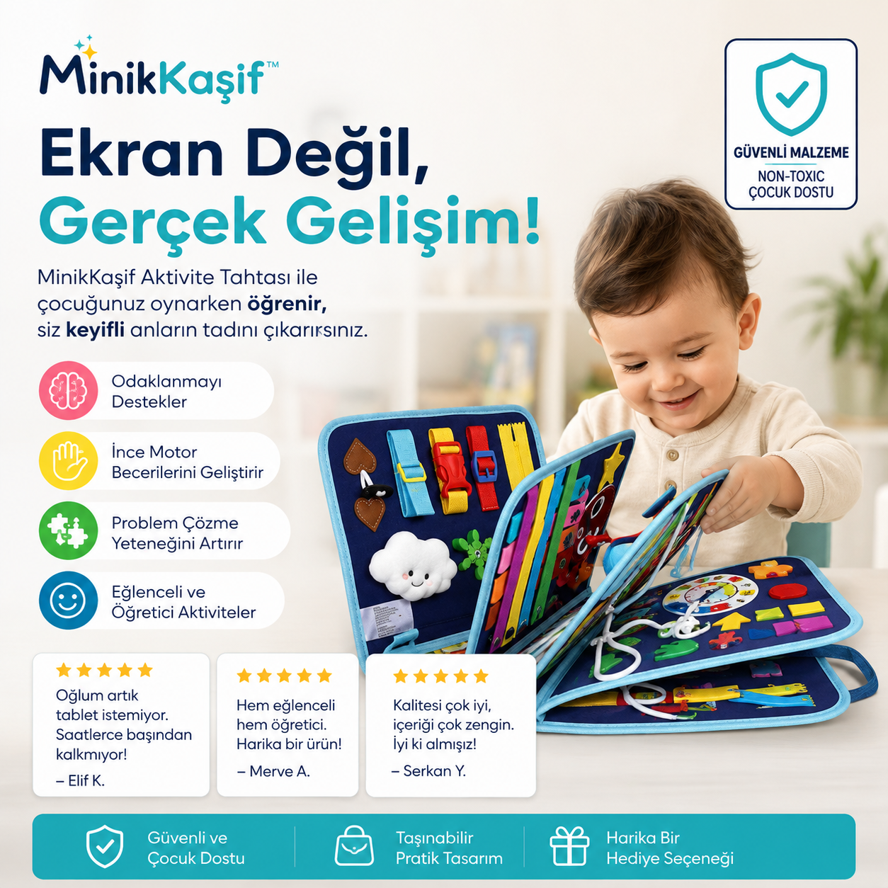 MinikKaşif™ Eğitici Aktivite Çantası